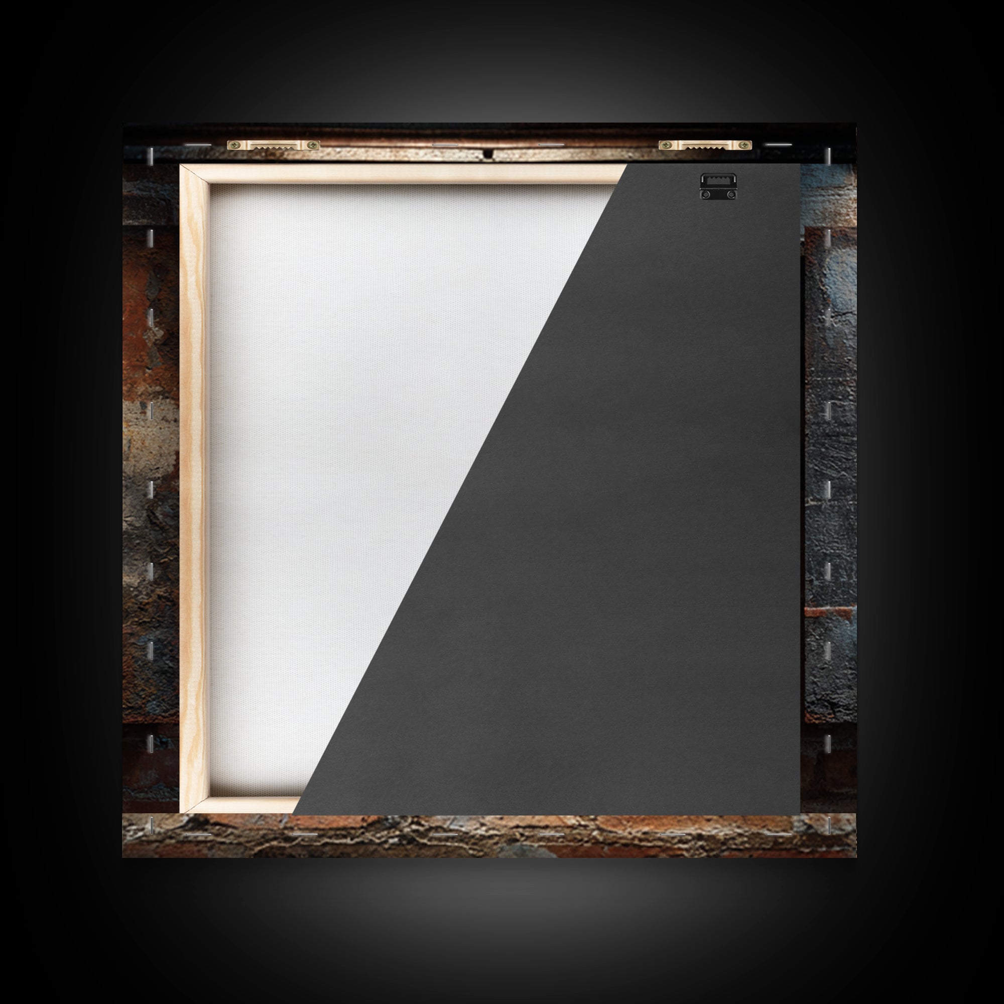 Exposed Brick Texture Abstract Canvas Print, Industrial Art, Rustic Home Decor, Living Room Decor, Abstract Art, Foundry, IND-1x1-76