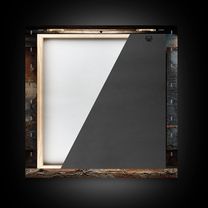 Exposed Brick Texture Abstract Canvas Print, Industrial Art, Rustic Home Decor, Living Room Decor, Abstract Art, Foundry, IND-1x1-76