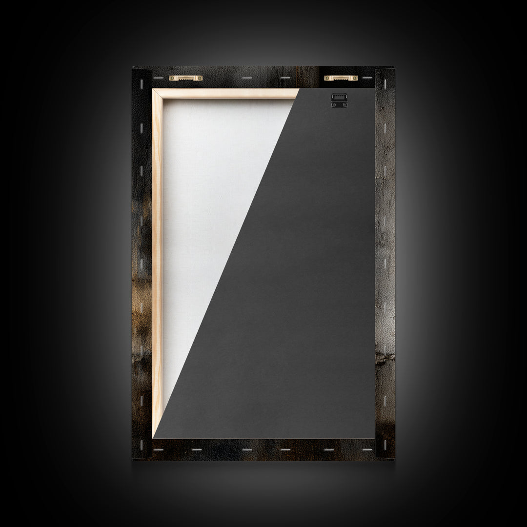 Old Factory Window Canvas Print, Industrial Art, Decor, Living Room Decor, Fine Art, Foundry, Black and White Wall Art, IND-2x3-10