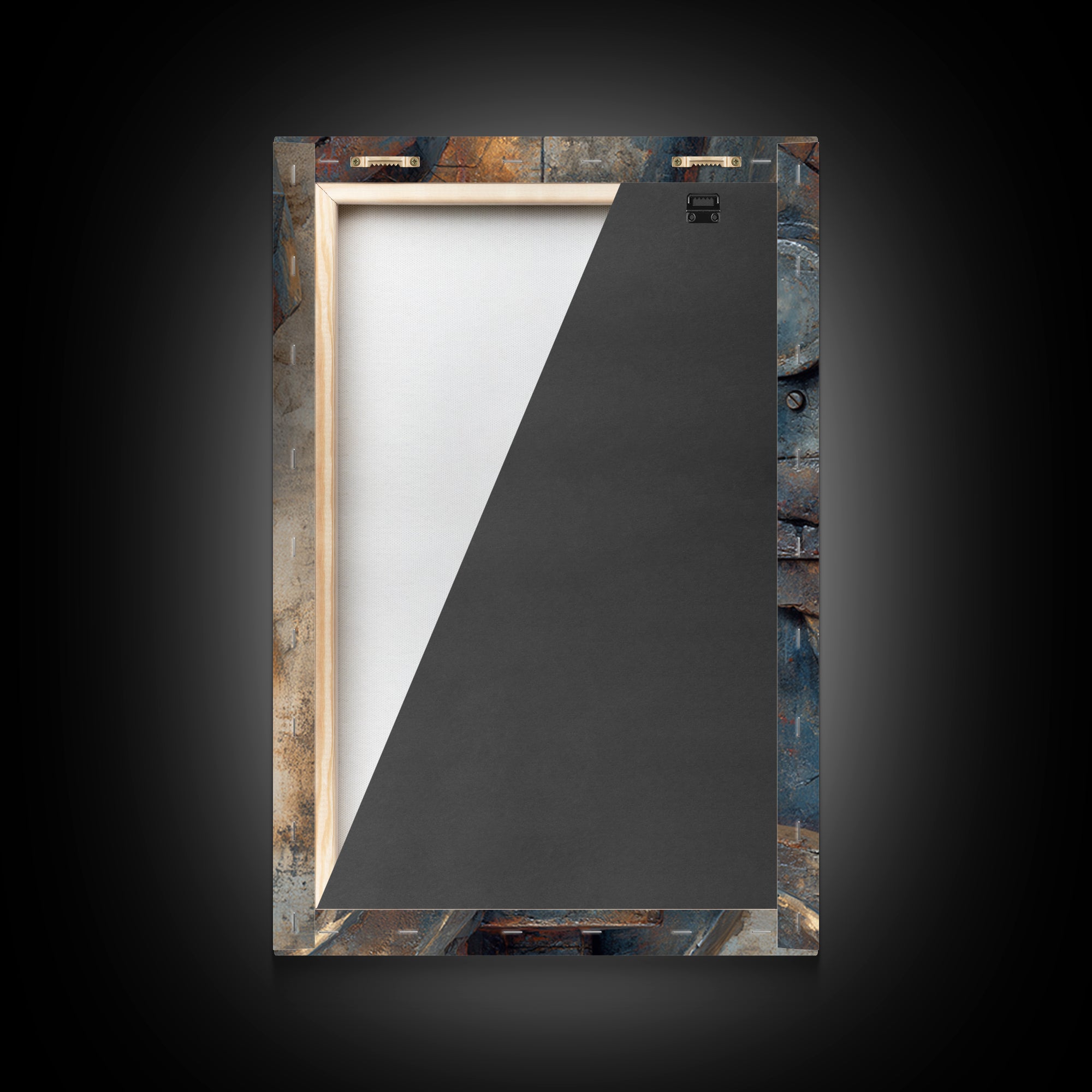 Concrete Wall Abstract Framed Canvas Print, Industrial Art, Gallery Decor, Living Room Decor, Abstract Art, Foundry, Home Decor, IND-2x3-89