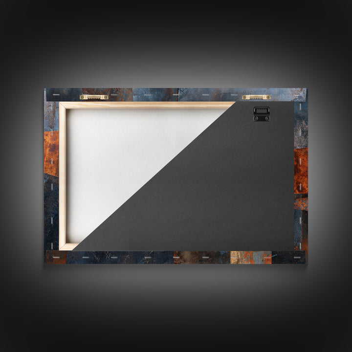 Abstract Smoke and Steel Shapes Canvas Print, Industrial Art, Decor, Living Room Decor, Abstract Art, Foundry, IND-3x2-76