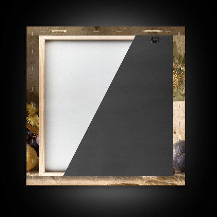 Marble Fruit Still Life Canvas Print, Italian Villa Art, Large Wall Art, Living Room Decor, Fine Art, Villa, Landscape Art, IVA-1x1-23