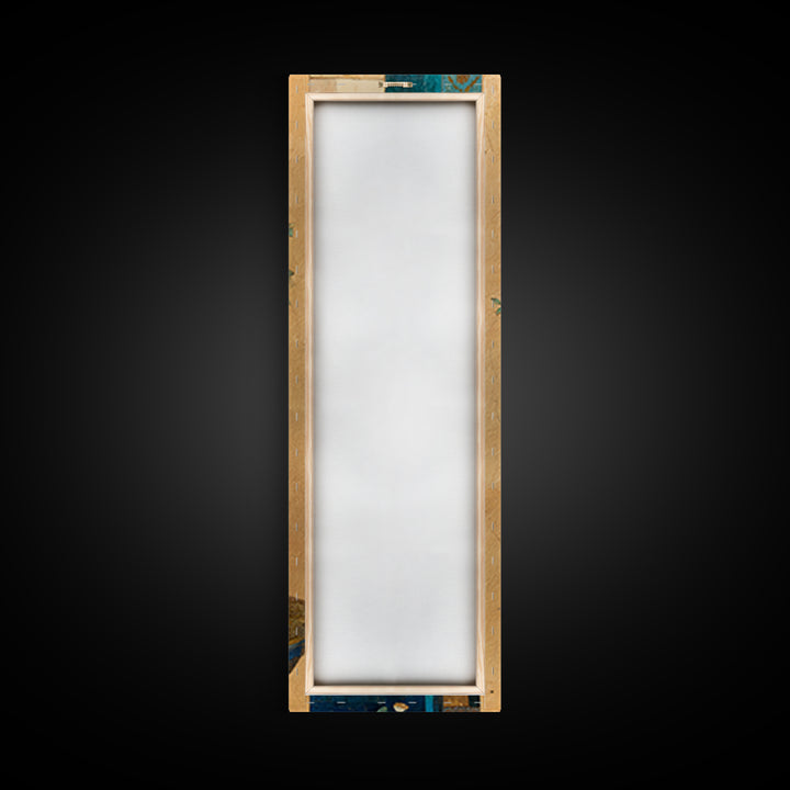 Pasta Herbs and Tomatoes Still Life Framed Canvas Print, Italian Villa Art, Room Decor, Living Room Decor, Fine Art, Villa, IVA-1x3-79