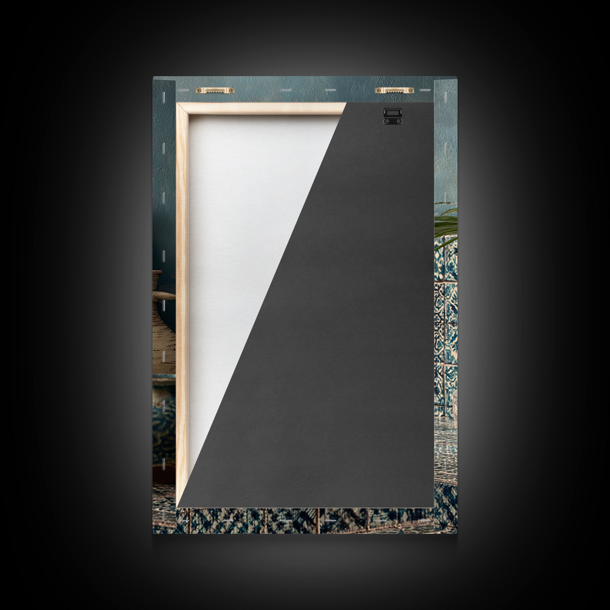 Venetian Canal Reflection Without City Crowd Canvas Print, Italian Villa Art, Digital Download Art, Living Room Decor, Villa, IVA-2x3-4