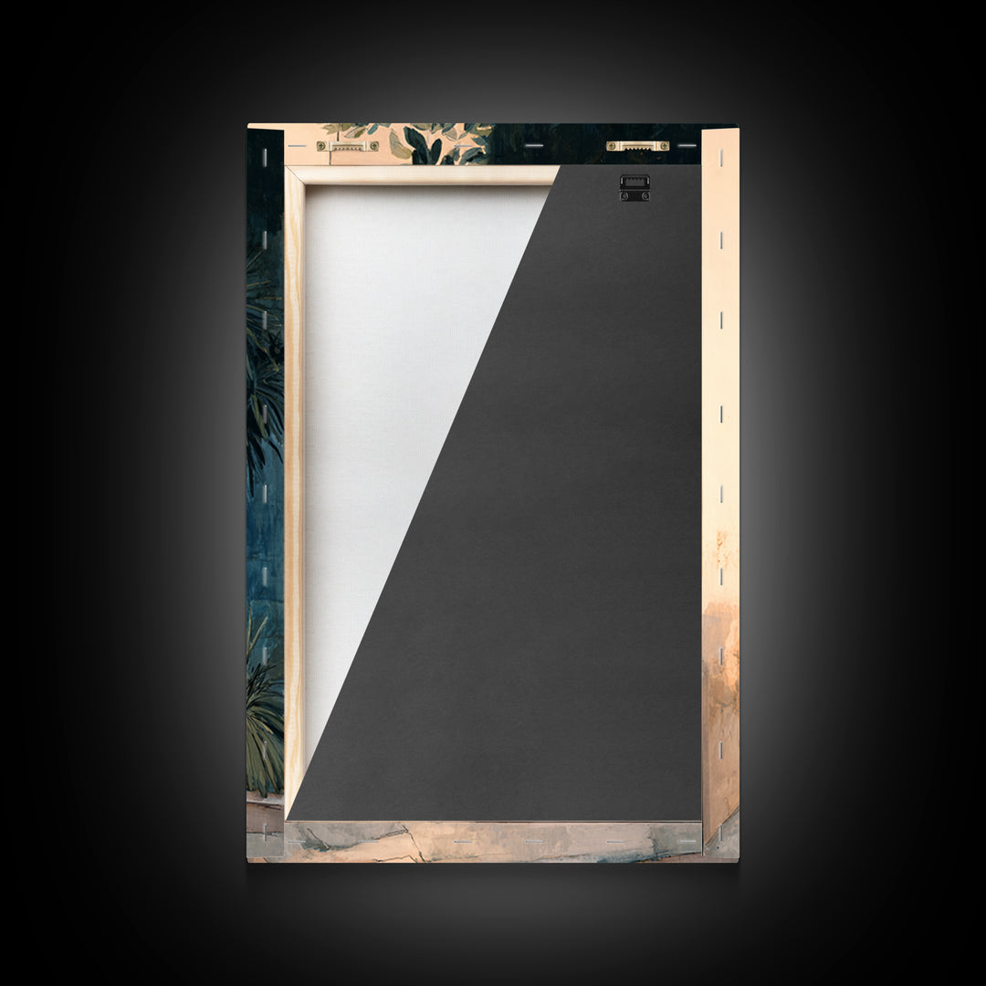 Olive Grove Path Framed Canvas Print, Italian Villa Art, Boho Decor, Living Room Decor, Abstract Art, Villa, Digital Wall Art, IVA-2x3-83