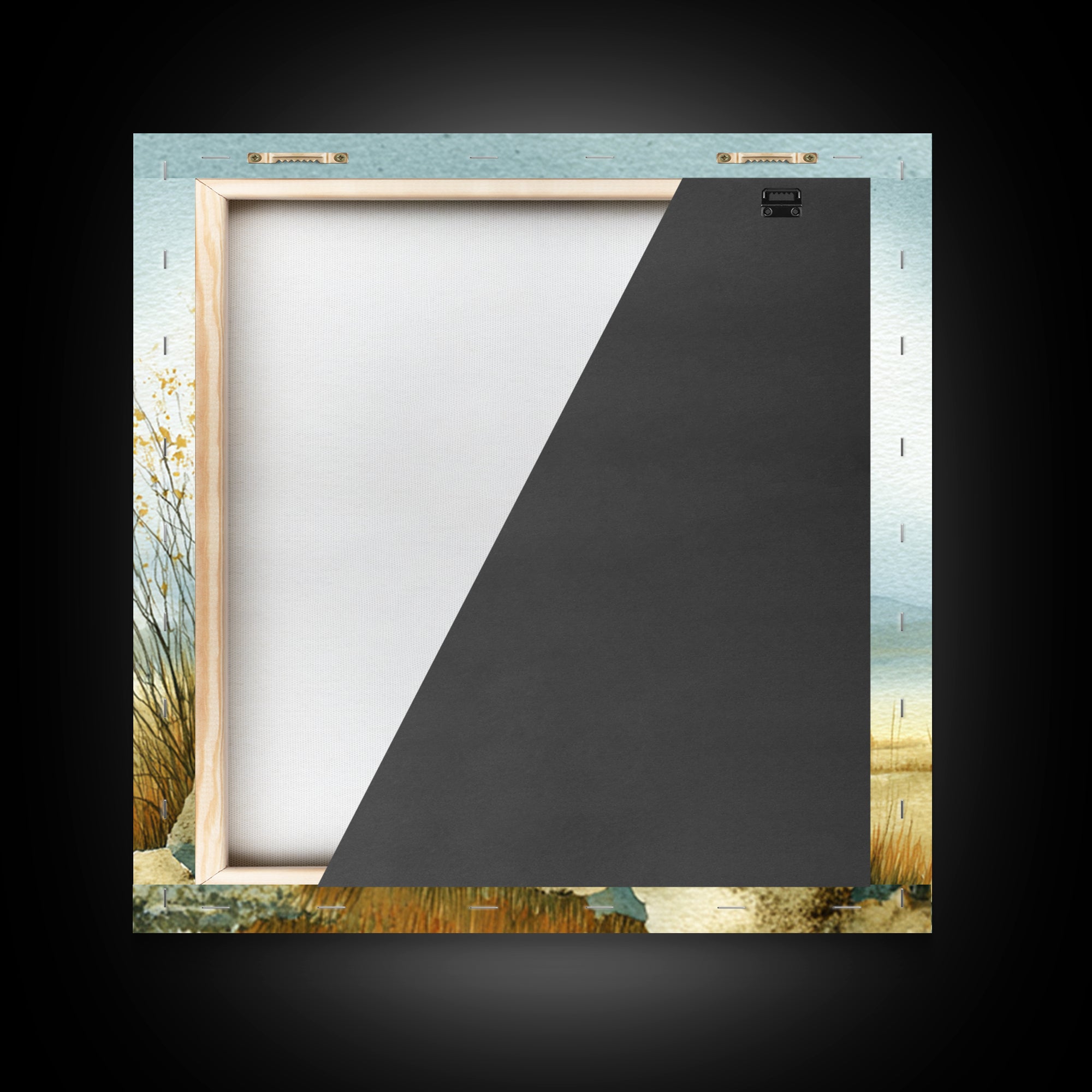 Desert Dunes under Pale Moon Canvas Print, Landscape Art, Boho Wall Art, Living Room Decor, Fine Art, Horizon, Neutral Decor, LAN-1x1-35