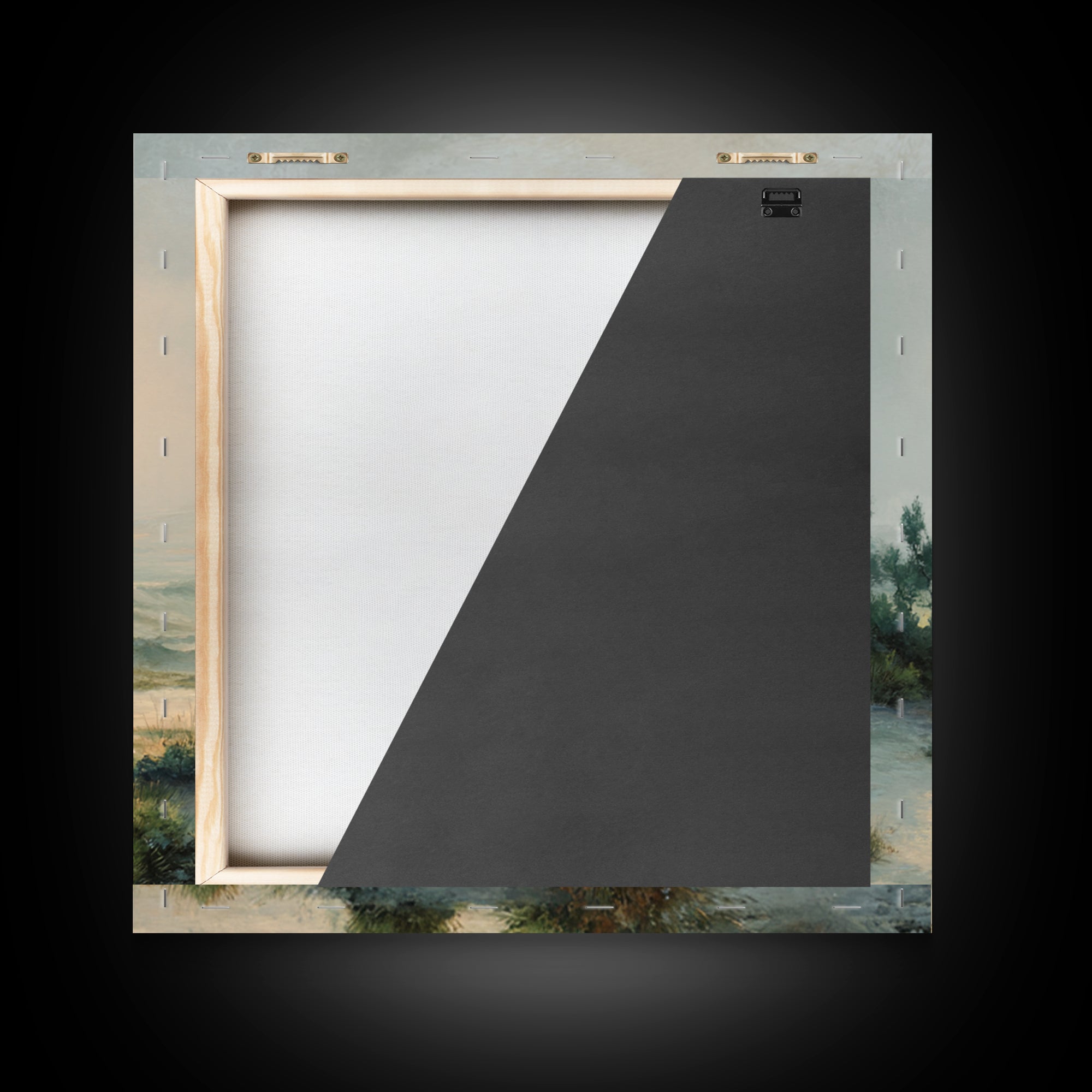 Desert Dunes under Pale Moon Canvas Print, Landscape Art, Gallery Decor, Living Room Decor, Fine Art, Horizon, Wall Art, LAN-1x1-59