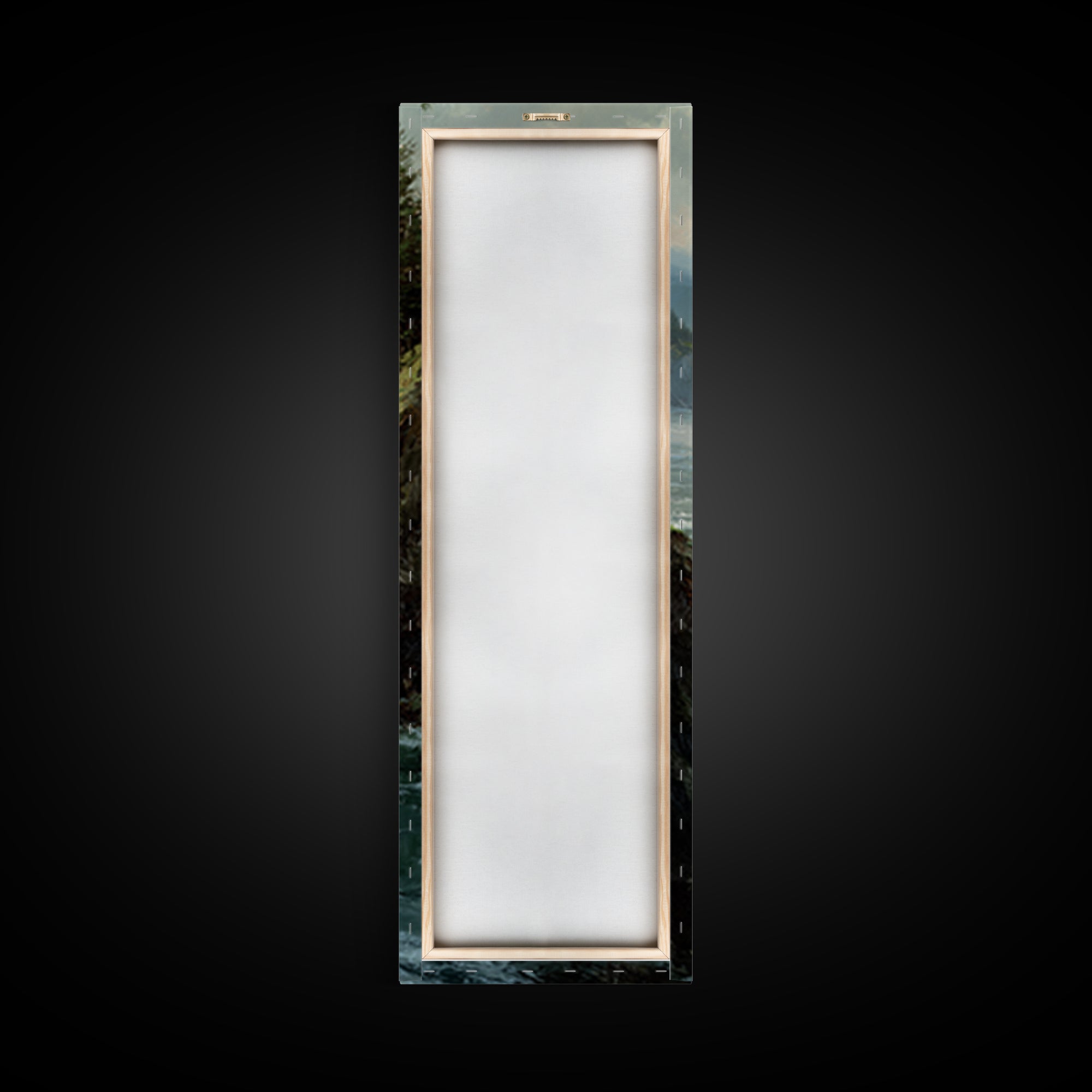 Coastal Cliffs with Crashing Waves Canvas Print, Landscape Art, Boho Wall Art, Living Room Decor, Horizon, Neutral Decor, LAN-1x3-68
