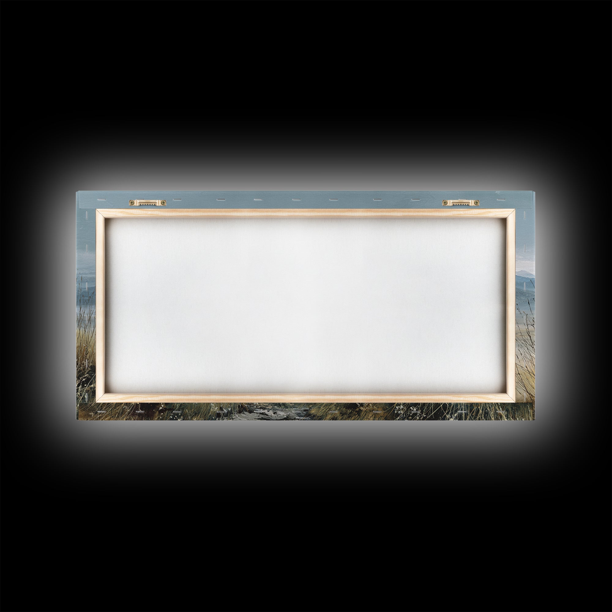 Rocky Scottish Highland Framed Canvas Print, Landscape Art, Art Prints, Living Room Decor, Fine Art, Horizon, Abstract Wall Art, LAN-2x1-13
