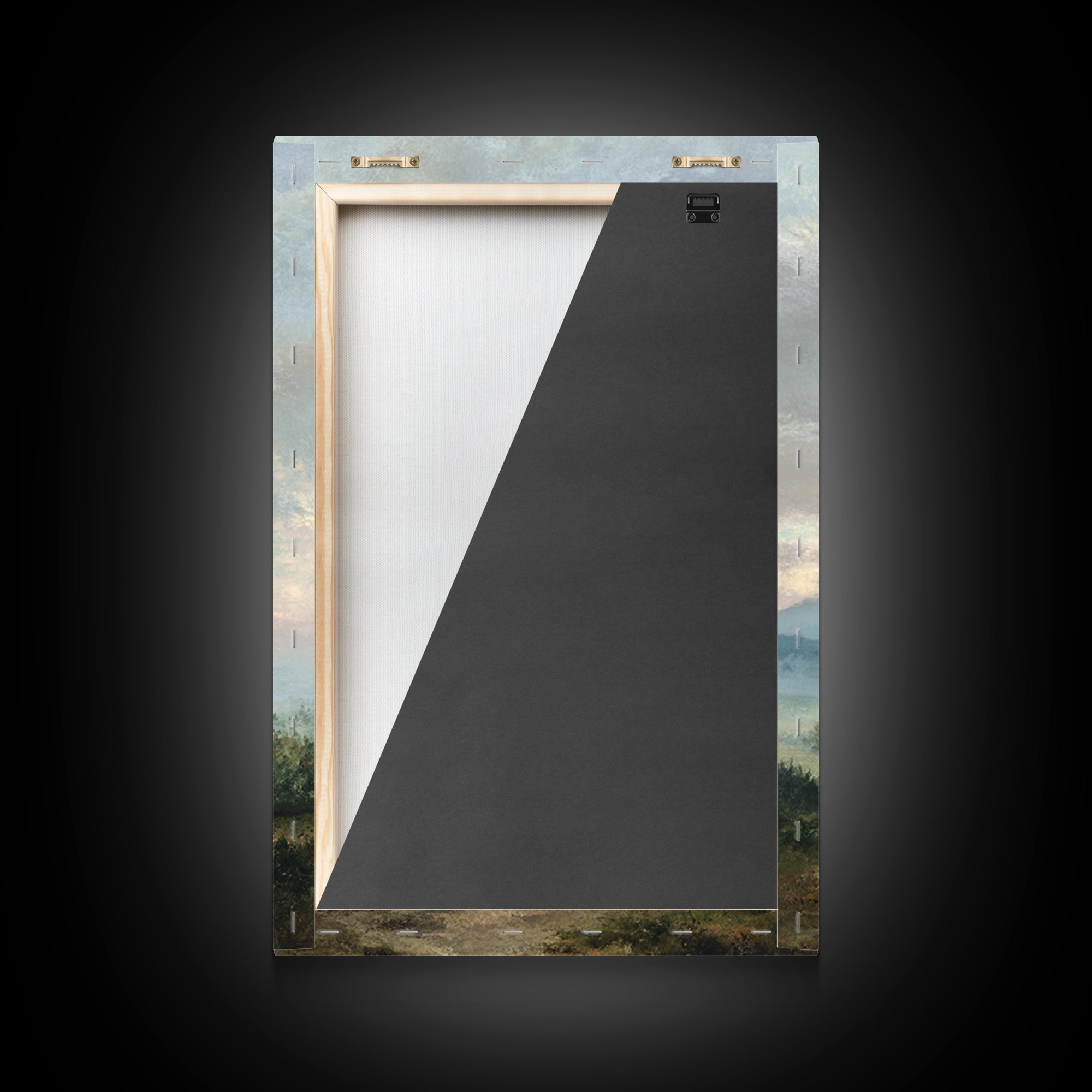 Old Country Road Framed Canvas Print, Landscape Art, Art Prints, Living Room Decor, Fine Art, Horizon, Abstract Wall Art, LAN-2x3-100