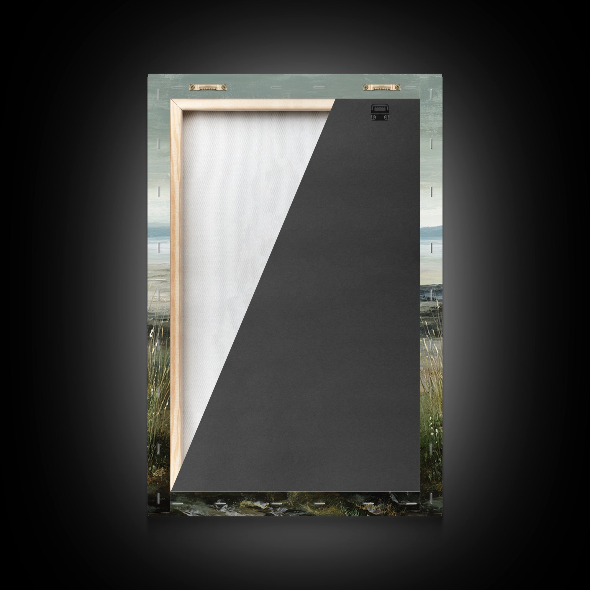 Rocky Scottish Highland Framed Canvas Print, Landscape Art, Boho Wall Art, Living Room Decor, Fine Art, Horizon, Neutral Decor, LAN-2x3-97