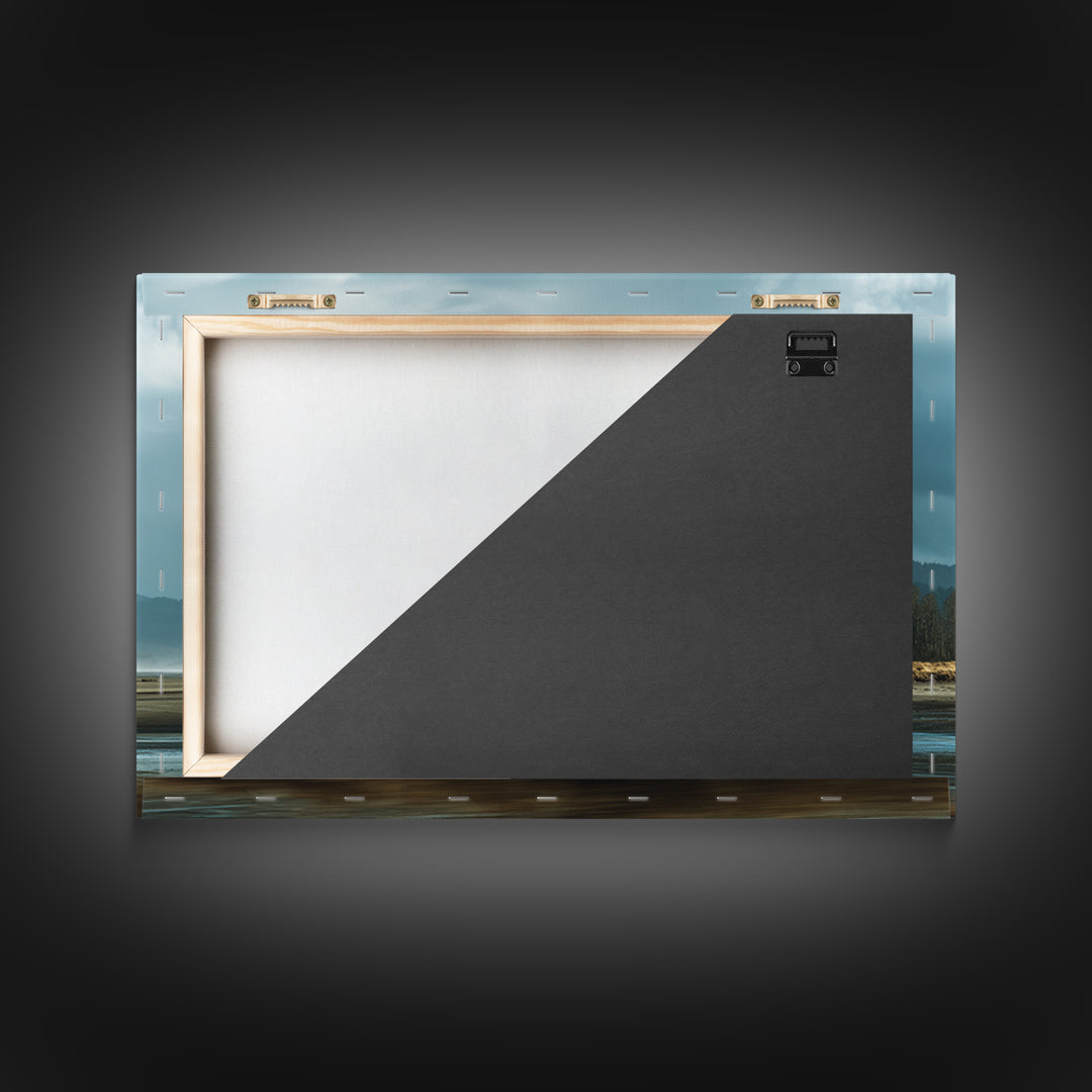 Volcanic Black Beach Canvas Print, Landscape Art, Boho Wall Art, Living Room Decor, Fine Art, Horizon, Neutral Decor, LAN-3x2-42