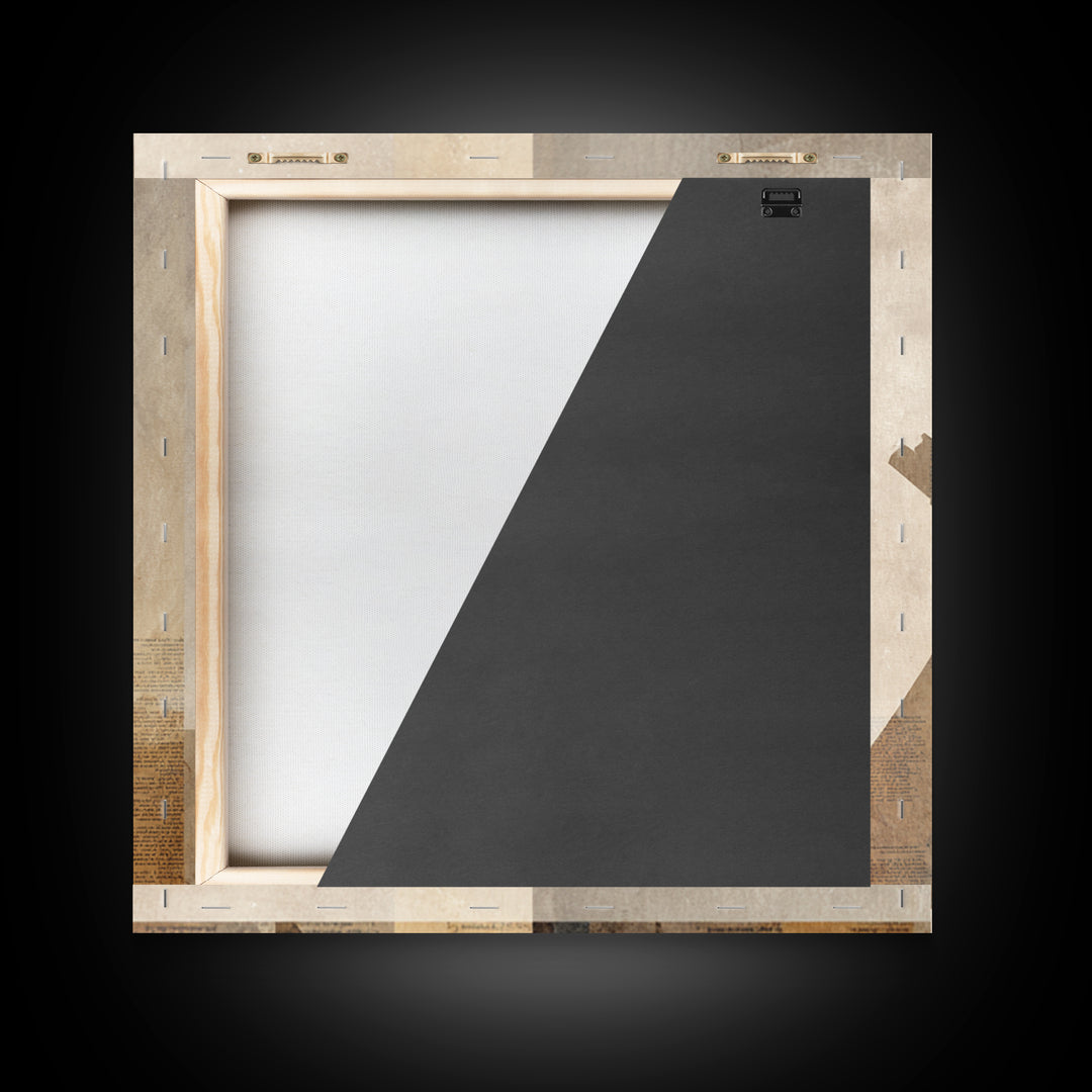 Minimal Book Silhouette Canvas Print, Library Art, Contemporary Art, Library Decor, Abstract Art, Archive, Wall Art Print, LIB-1x1-89