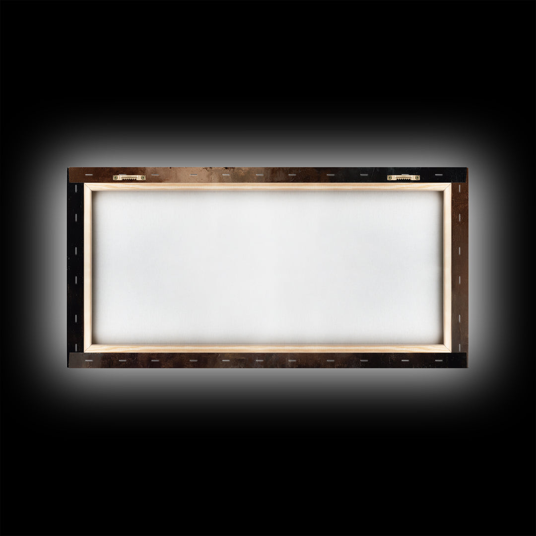Moonlit Window with Floating Pages Framed Canvas Print, Library Art, Contemporary Art, Library Decor, Fine Art, Archive, LIB-2x1-28