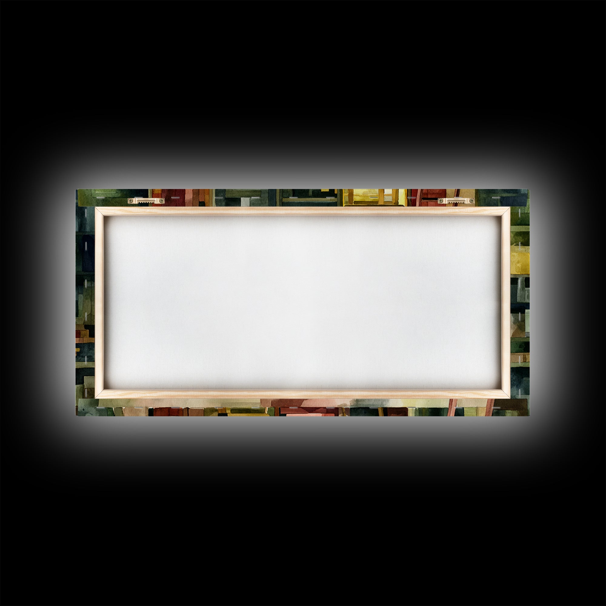 Rolling Library Ladder Framed Canvas Print, Library Art, Neutral Decor, Library Decor, Fine Art, Archive, Home Decor, LIB-2x1-95