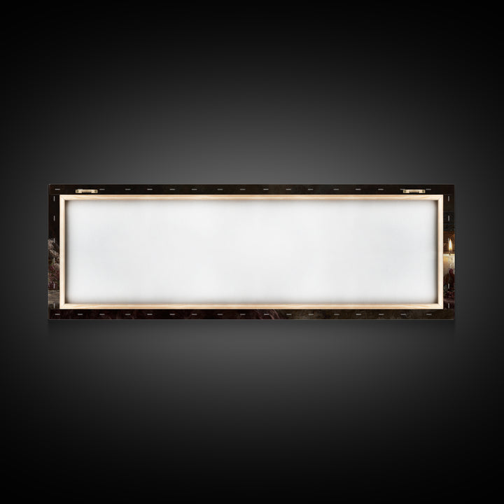 Dark Academia Skull Book and Quill Still Canvas Print, Library Art, Black Cat Art, Library Decor, Archive, Luxury Decor, LIB-3x1-21