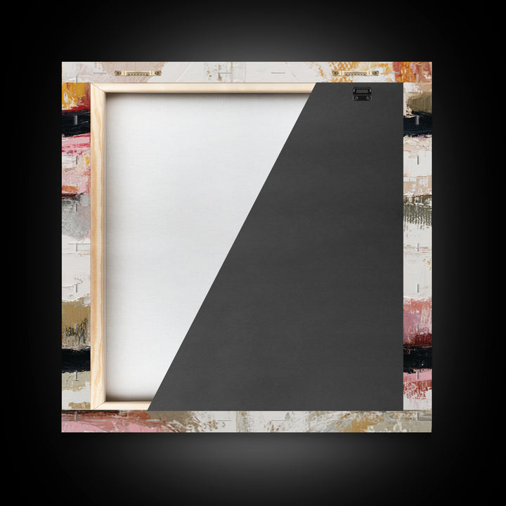 Abstract Lips and Hand Fashion Sketch Framed Canvas Print, Line Art, Aesthetic Prints, Living Room Decor, Fine Art, Line, LIN-1x1-42
