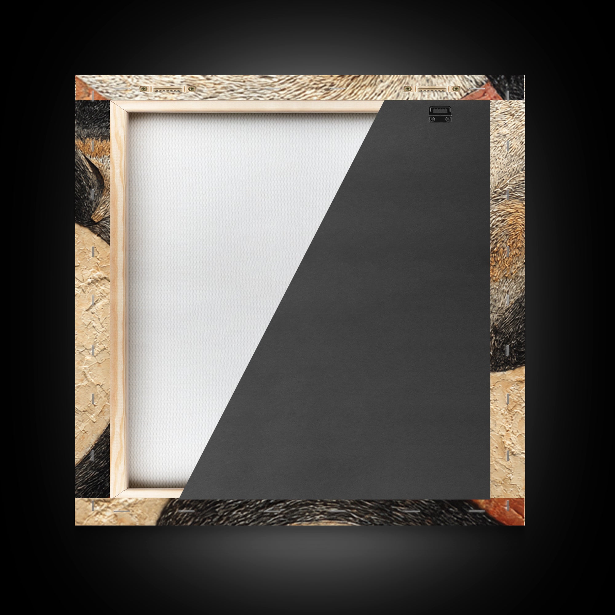 Monoline Cat Stretching Framed Canvas Print, Line Art, Black and White Art, Living Room Decor, Abstract Art, Line, LIN-1x1-6