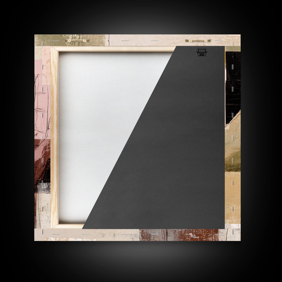 Two Hands Nearly Touching Canvas Print, Line Art, Canvas Art, Living Room Decor, Line, Jesus Wall Art, Gallery Wall Art, LIN-1x1-77