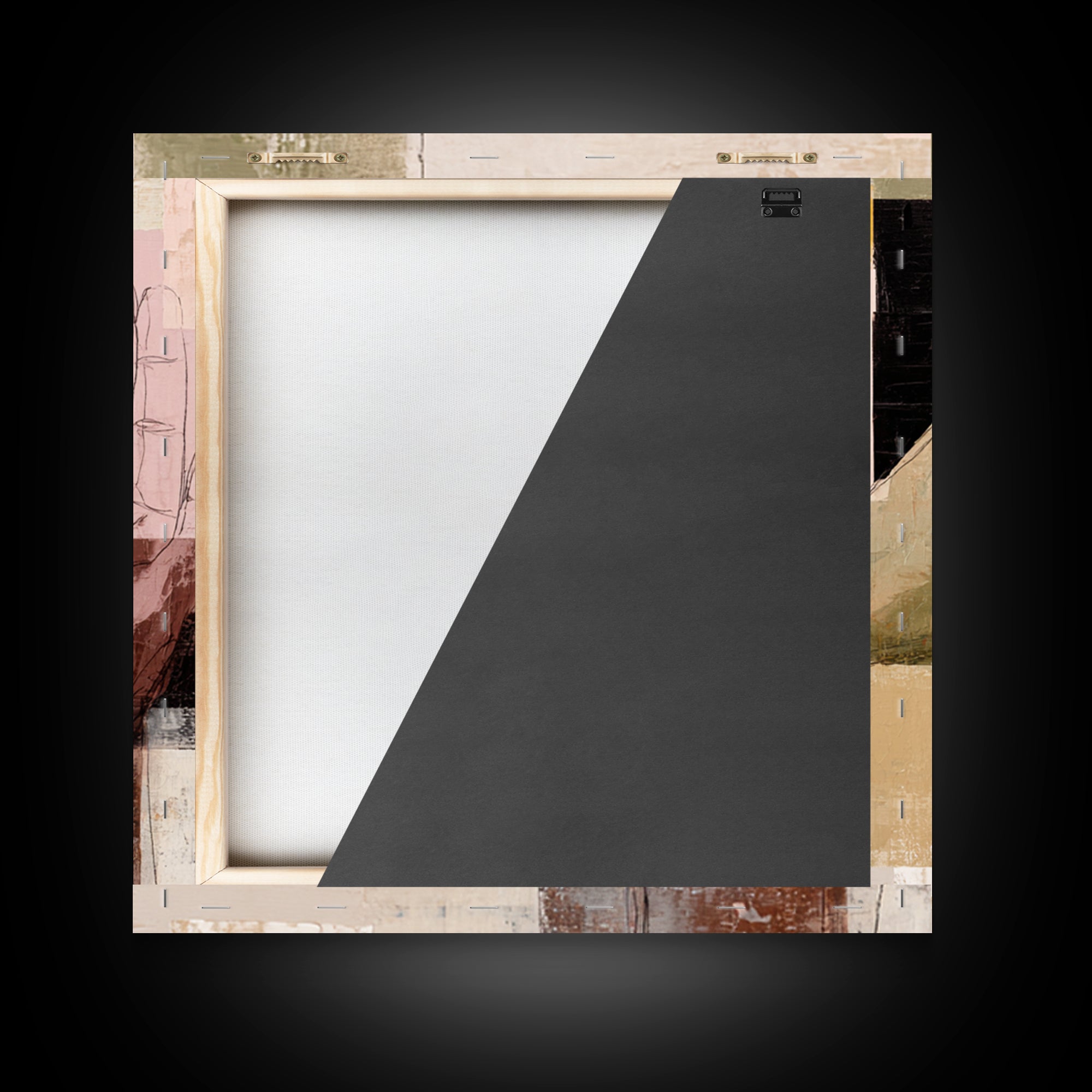 Two Hands Nearly Touching Canvas Print, Line Art, Canvas Art, Living Room Decor, Line, Jesus Wall Art, Gallery Wall Art, LIN-1x1-77