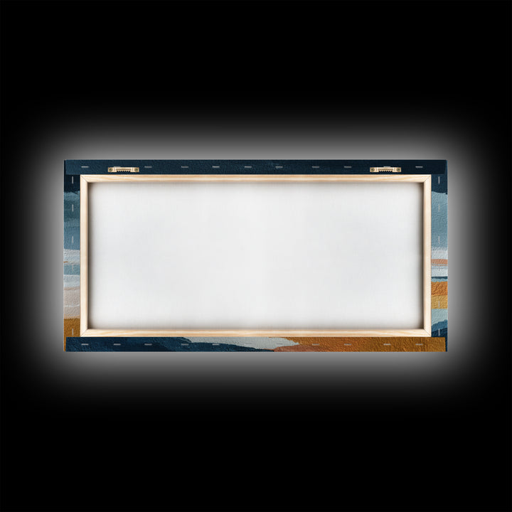 Minimal Eyes and Nose Composition Framed Canvas Print, Line Art, Decor, Living Room Decor, Abstract Art, Line, LIN-2x1-10