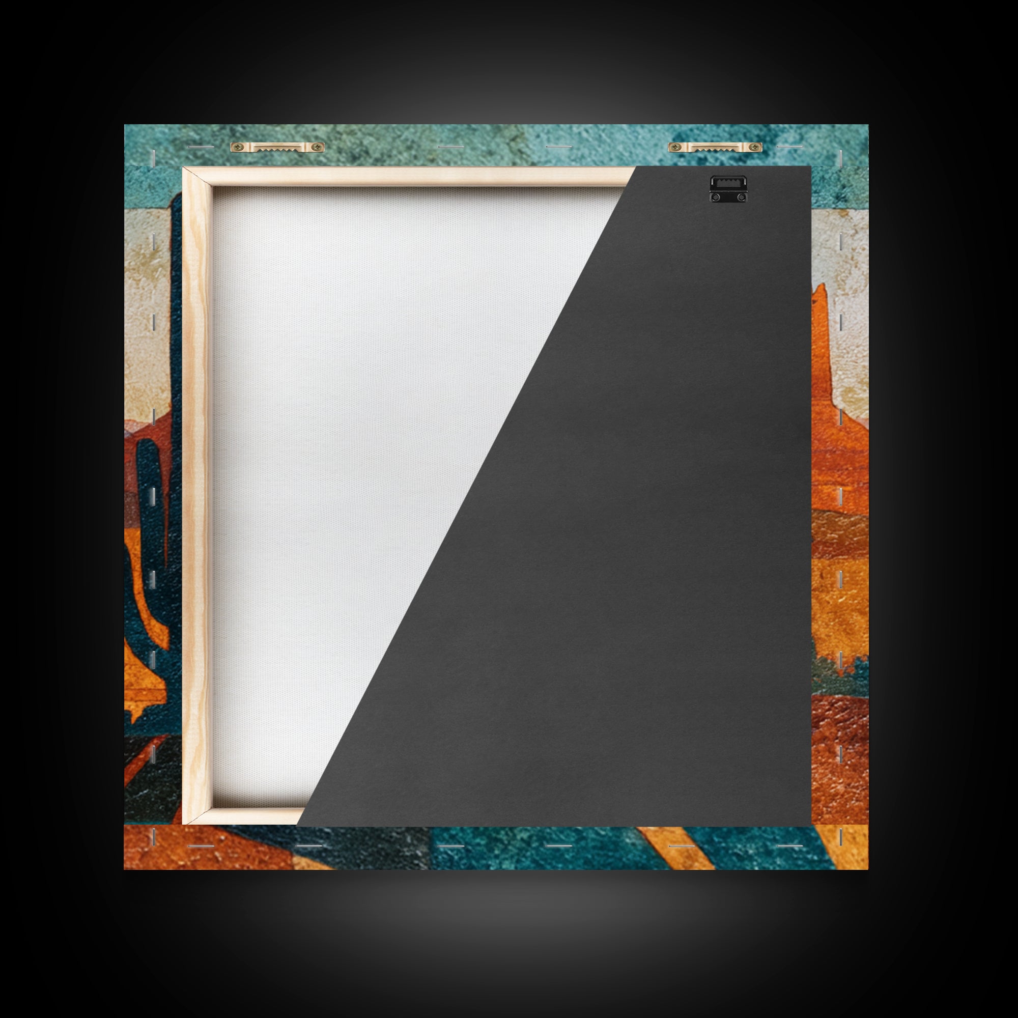 Earthy Desert Landscape Framed Canvas Print, Living Room Art, Wall Decor, Living Room Decor, Oil Painting, Living, Abstract Art, LIR-1x1-12