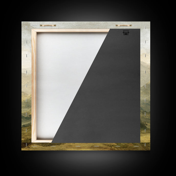 Classic Mountain Panorama for Cozy Interiors Canvas Print, Living Room Art, Abstract Art, Living Room Decor, Living, Boho Decor, LIR-1x1-16