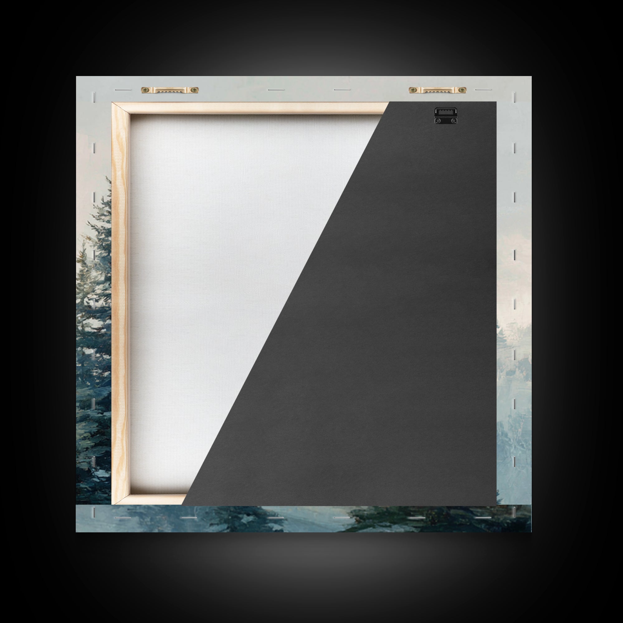Minimal Scandinavian Forest Framed Canvas Print, Living Room Art, Boho Decor, Living Room Decor, Living, Digital Prints, LIR-1x1-37
