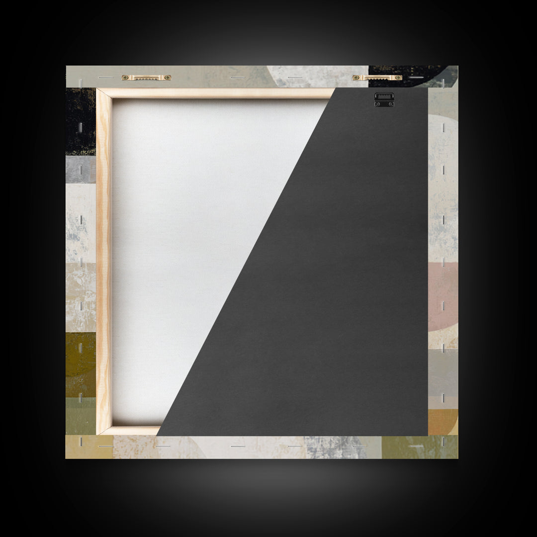Abstract Organic Shapes Framed Canvas Print, Living Room Art, Printable Art, Living Room Decor, Abstract Art, Living, LIR-1x1-39