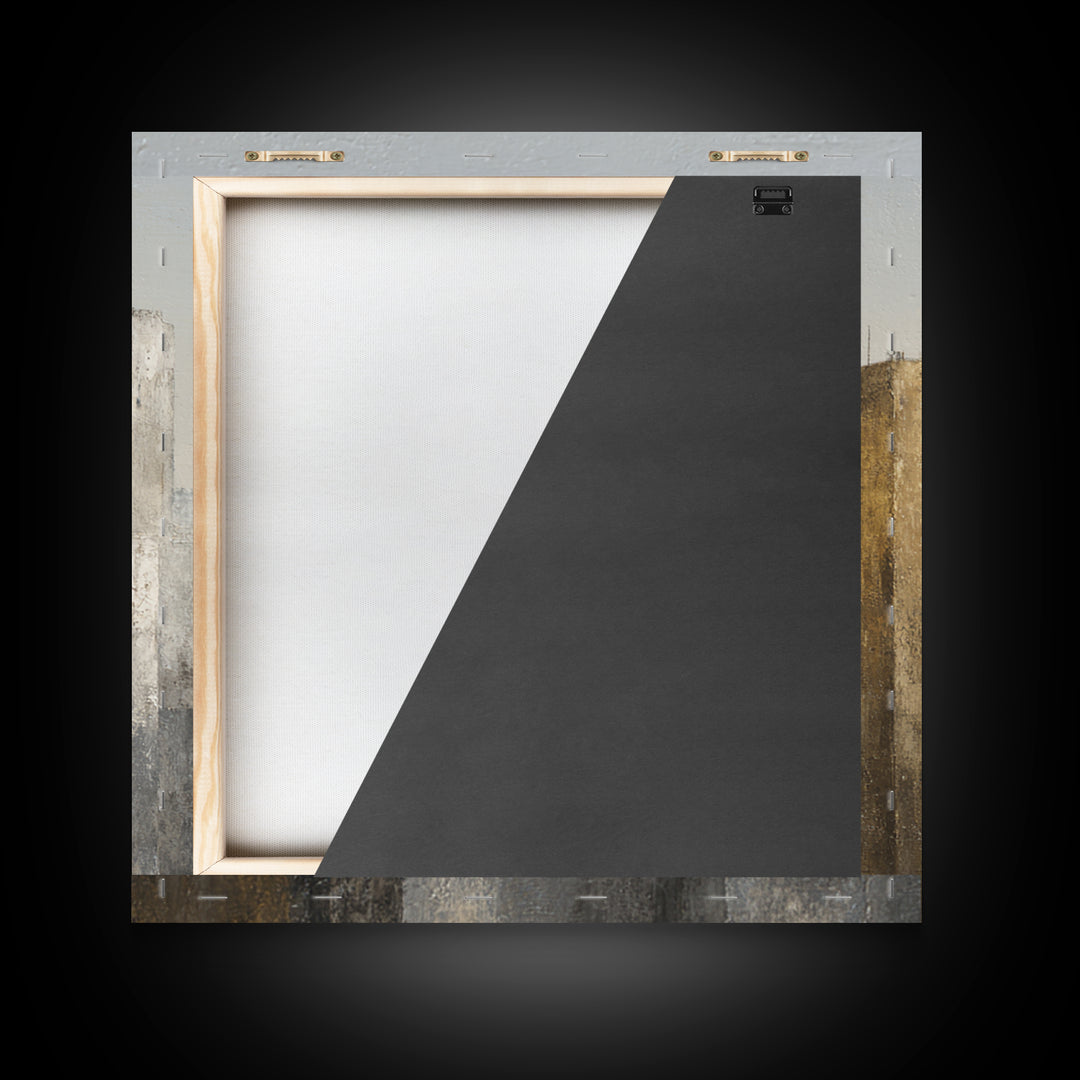 Modern City Skyline Framed Canvas Print, Living Room Art, Modern Wall Art, Living Room Decor, Fine Art, Living, LIR-1x1-46