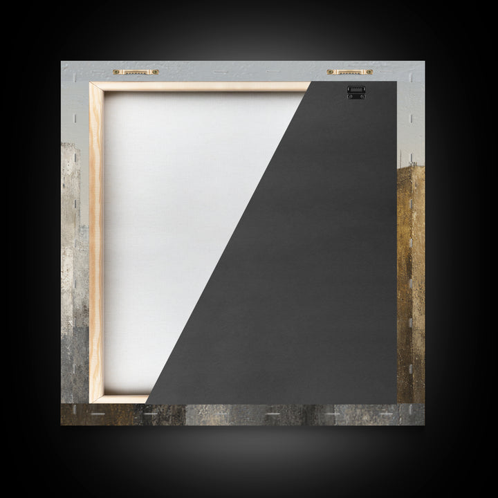 Modern City Skyline Framed Canvas Print, Living Room Art, Modern Wall Art, Living Room Decor, Fine Art, Living, LIR-1x1-46