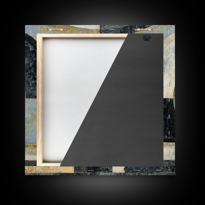 Black and White Architectural Arch Composition Canvas Print, Living Room Art, 3 Piece Wall Art, Living Room Decor, Living, LIR-1x1-55