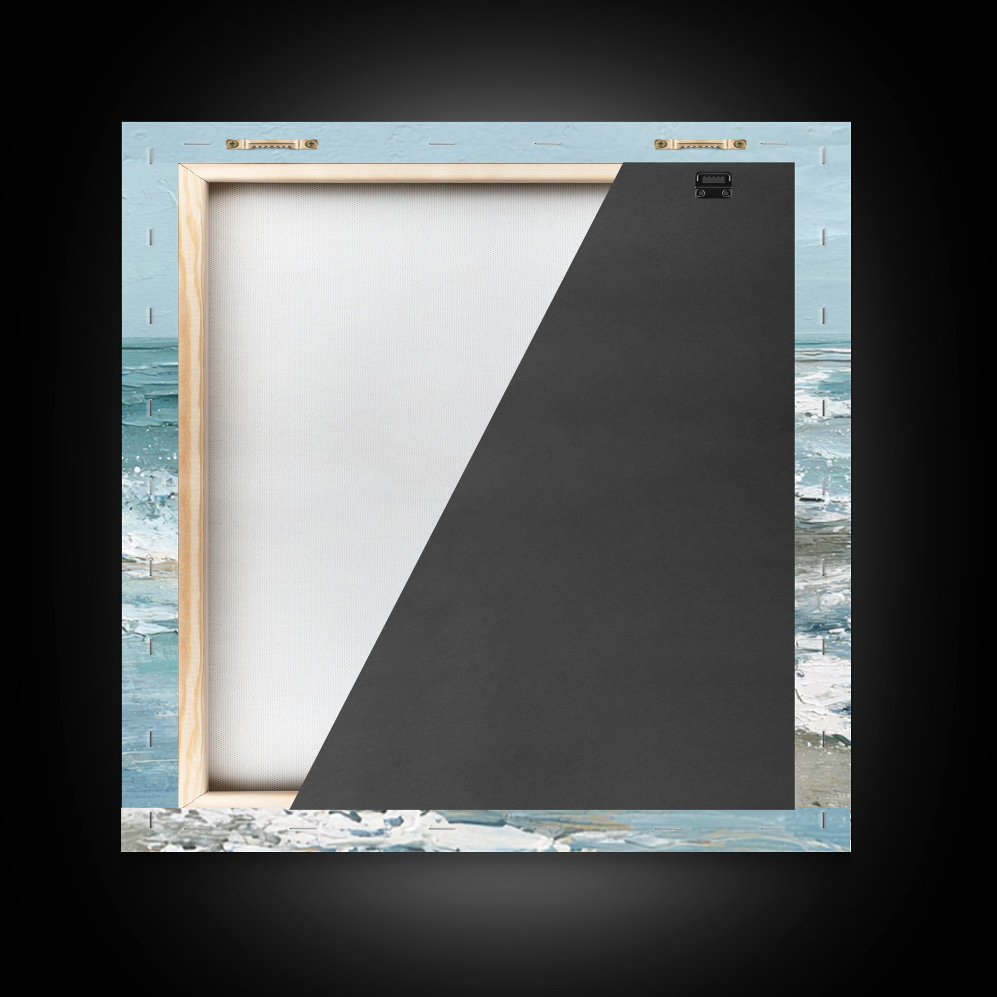 Moody Seascape for Dramatic Focal Point Canvas Print, Living Room Art, Abstract Wall Art, Living Room Decor, Living, Home Decor, LIR-1x1-6