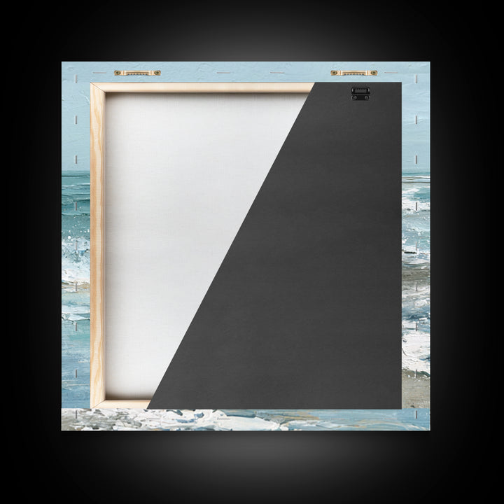 Moody Seascape for Dramatic Focal Point Canvas Print, Living Room Art, Abstract Wall Art, Living Room Decor, Living, Home Decor, LIR-1x1-6