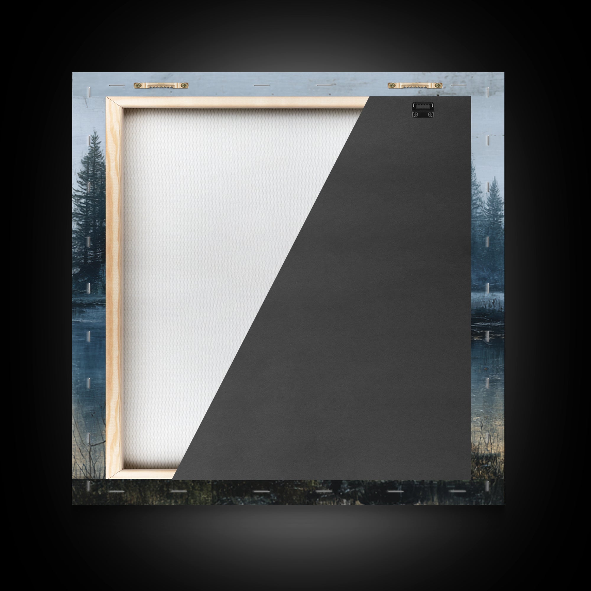 Minimal Scandinavian Forest Framed Canvas Print, Living Room Art, Boho Decor, Living Room Decor, Living, Digital Prints, LIR-1x1-61