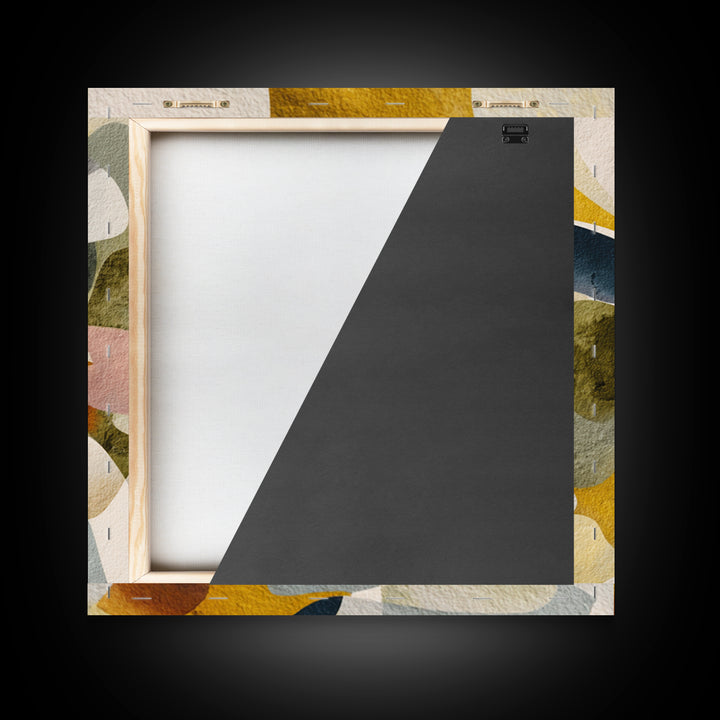 Abstract Organic Shapes Framed Canvas Print, Living Room Art, Neutral Decor, Living Room Decor, Fine Art, Living, Home Decor, LIR-1x1-63