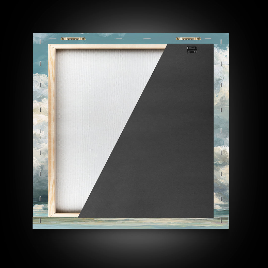 Large Cloudscape with Gentle Movement Framed Canvas Print, Living Room Art, Modern Decor, Living Room Decor, Fine Art, Living, LIR-1x1-67