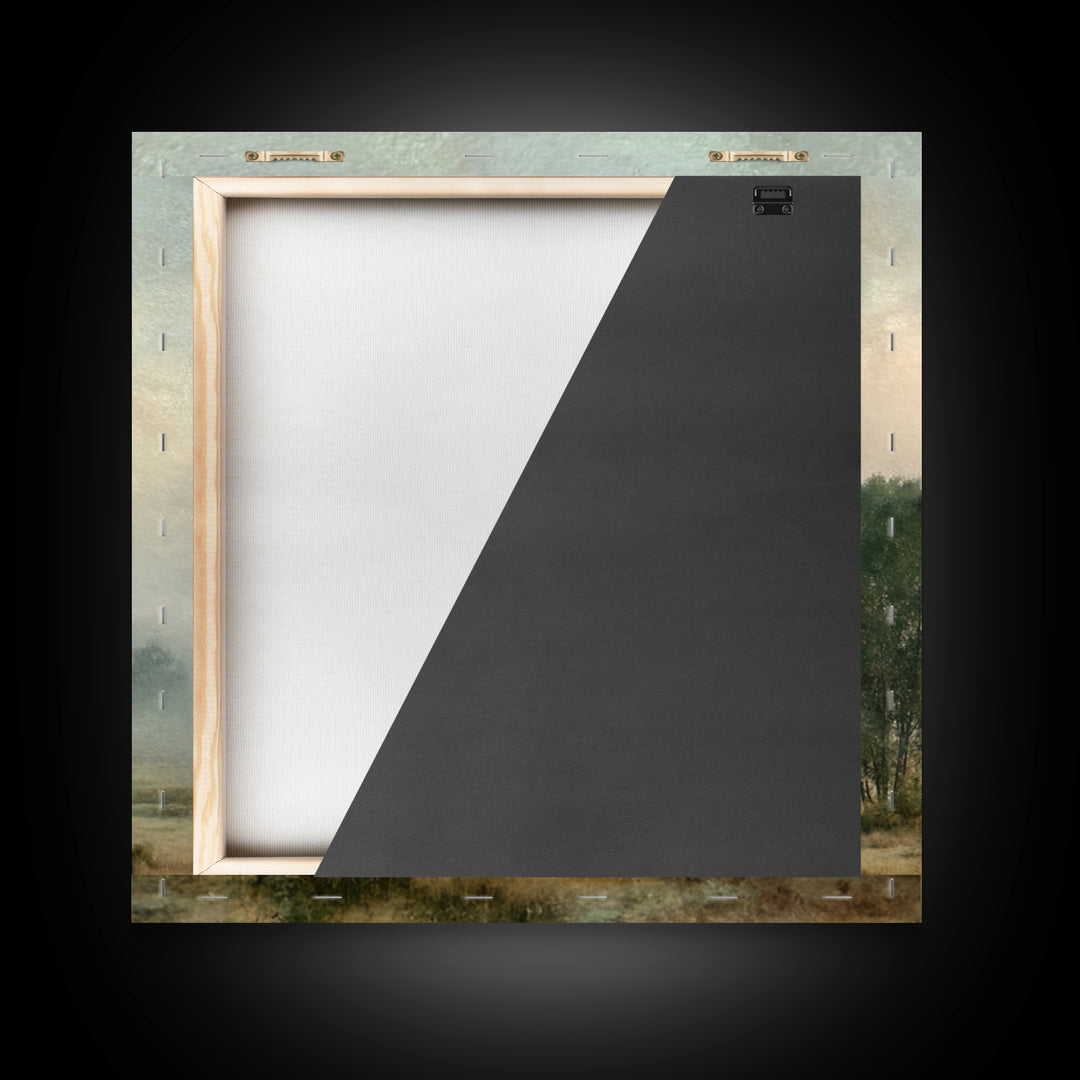 Quiet Meadow Landscape Framed Canvas Print, Living Room Art, Living Room Wall Art, Living Room Decor, Fine Art, Living, LIR-1x1-71