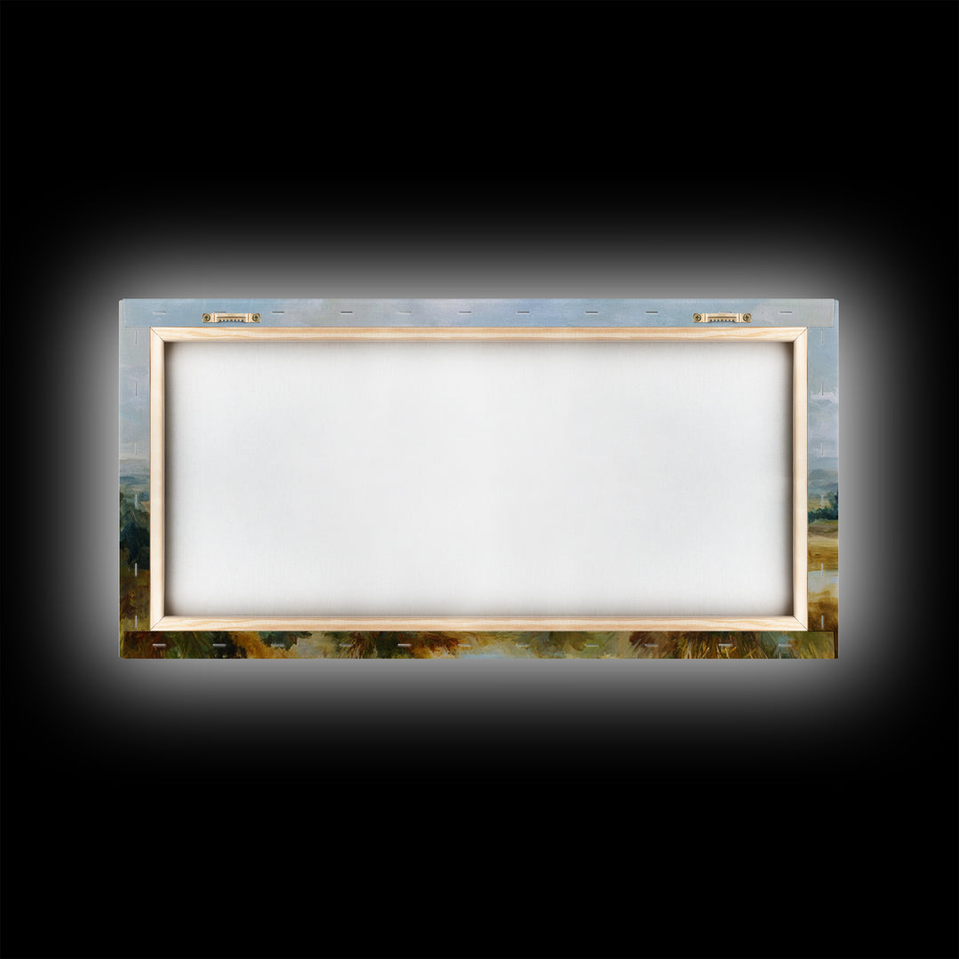 Quiet Meadow Landscape Framed Canvas Print, Living Room Art, Living Room Wall Art, Living Room Decor, Fine Art, Living, LIR-2x1-19