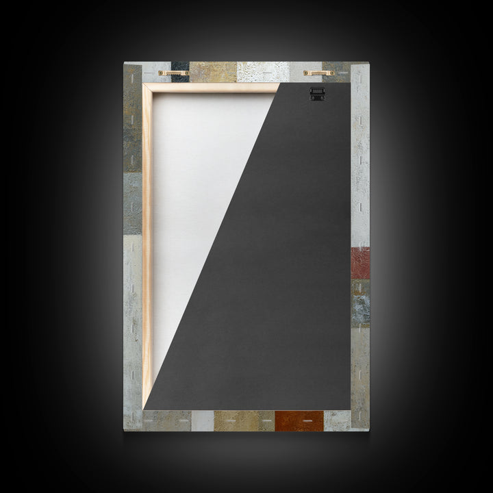 Mid Century Geometric Artwork Canvas Print, Living Room Art, Gallery Decor, Living Room Decor, Fine Art, Living, Wall Art, LIR-2x3-16