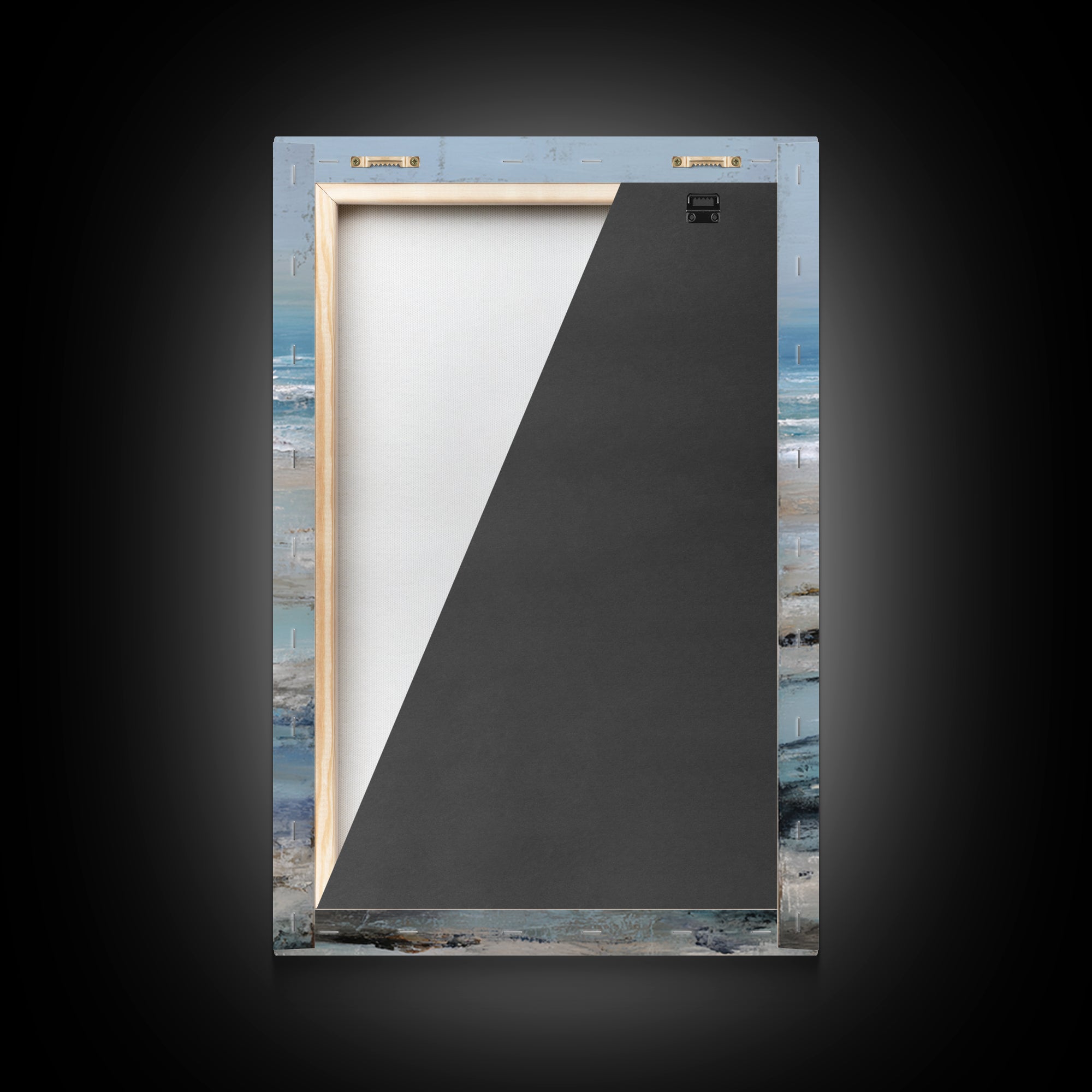 Moody Seascape for Dramatic Focal Point Framed Canvas Print, Living Room Art, Art Print, Living Room Decor, Fine Art, Living, LIR-2x3-38
