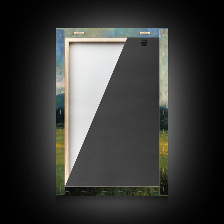 Quiet Meadow Landscape Framed Canvas Print, Living Room Art, Printable, Living Room Decor, Oil Painting, Living, Printable Art, LIR-2x3-55