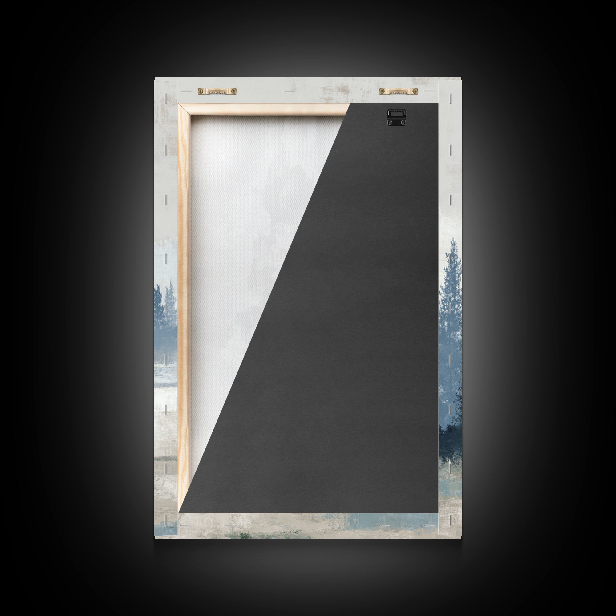 Minimal Scandinavian Forest Framed Canvas Print, Living Room Art, New Home Gift, Living Room Decor, Fine Art, Living, LIR-2x3-69
