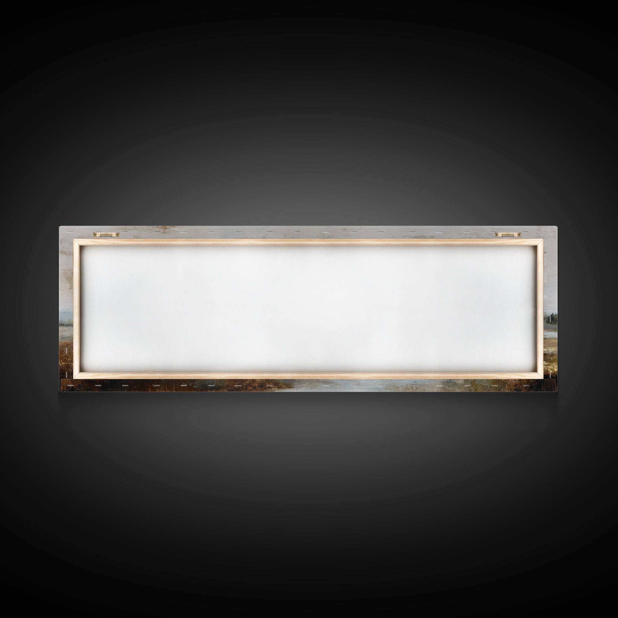 Modern Landscape with Expansive Calm Sky Framed Canvas Print, Living Room Art, Oil Painting, Living Room Decor, Living, LIR-3x1-67