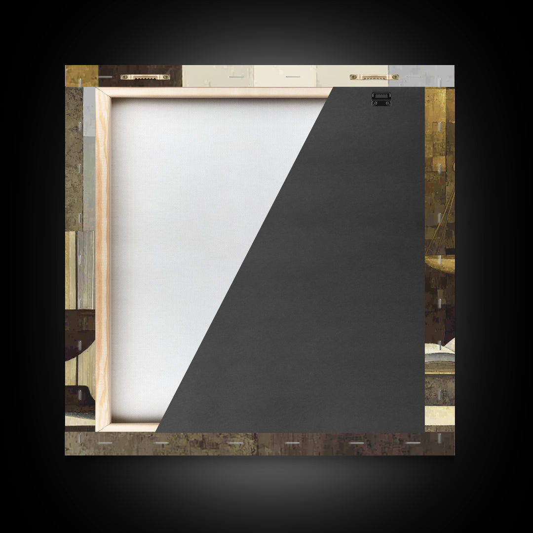 Classical Scales of Justice Framed Canvas Print, Law Office Art, Law, Office Decor, Counsel, Modern Decor, Fine Art Print, LOA-1x1-1