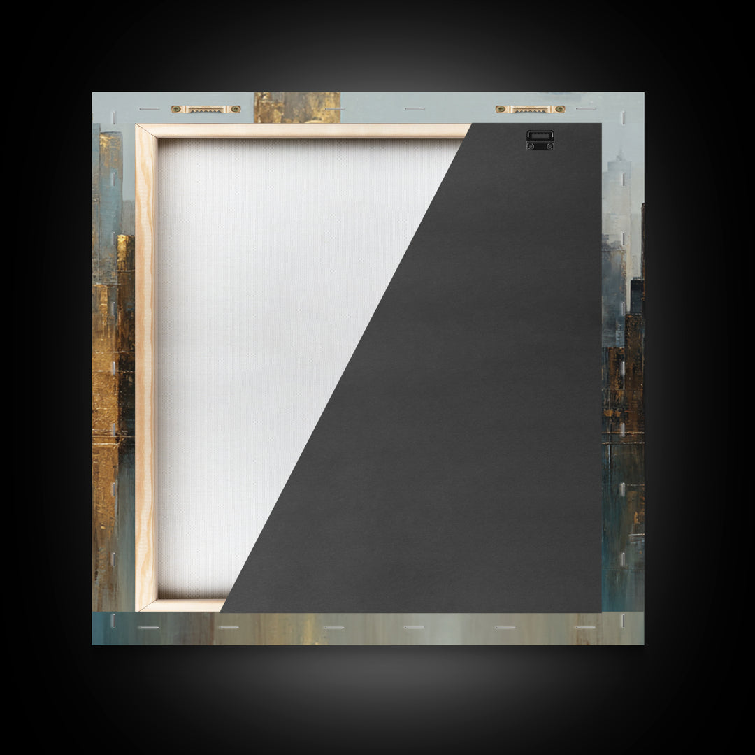 Quiet City Skyline Canvas Print, Law Office Art, Office Wall Art, Office Decor, Abstract Art, Counsel, Butterfly Art, LOA-1x1-36