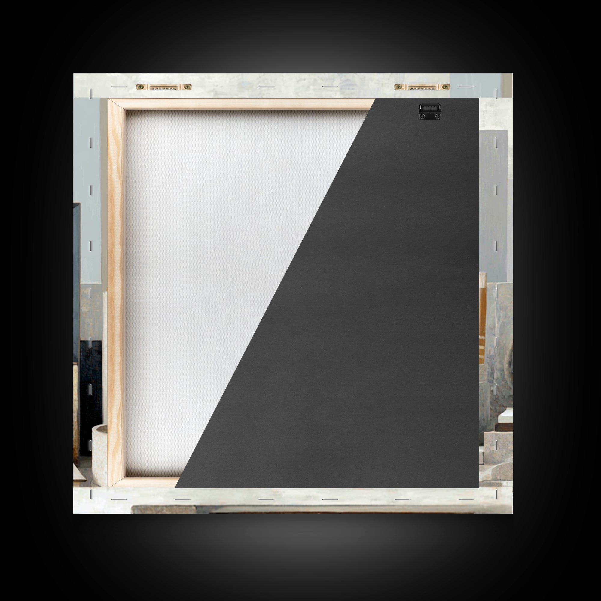Dark Academia Desk Still Life Without Readable Canvas Print, Law Office Art, Washington Dc Art, Office Decor, Counsel, LOA-1x1-57