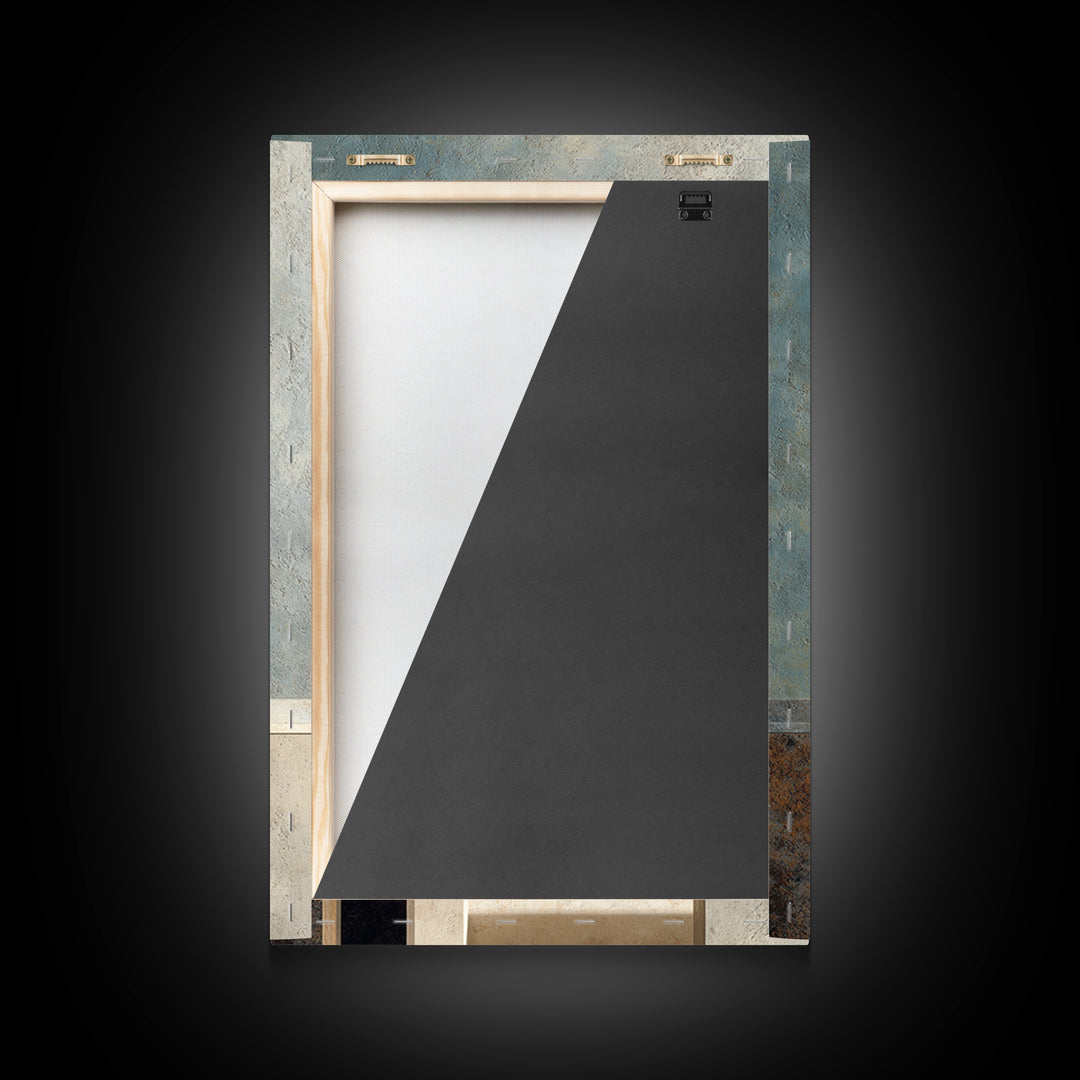 Architectural Arch and Column Abstraction Canvas Print, Law Office Art, Textured Painting, Office Decor, Fine Art, Counsel, LOA-2x3-70