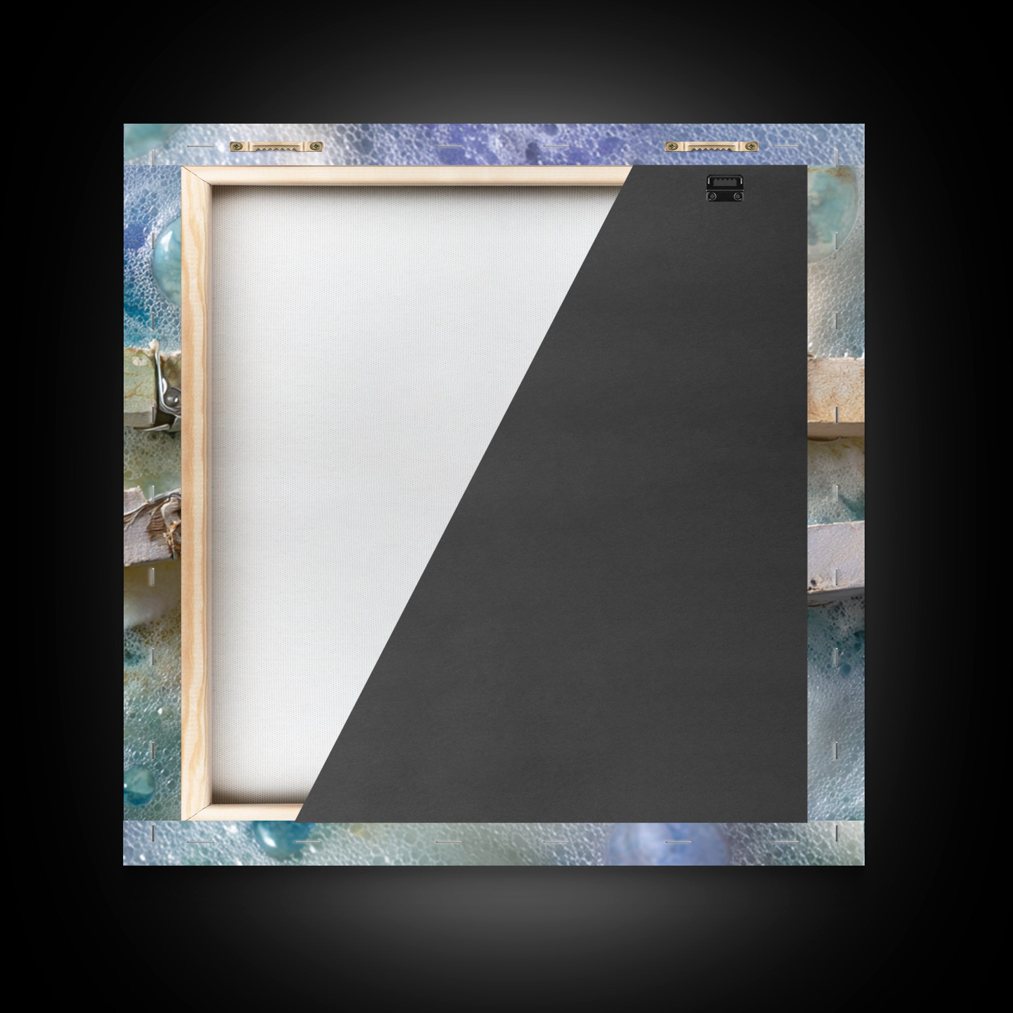 Abstract Suds and Bubbles Framed Canvas Print, Laundry Room Art, Downloadable Art, Living Room Decor, Fine Art, Clean, LRA-1x1-46
