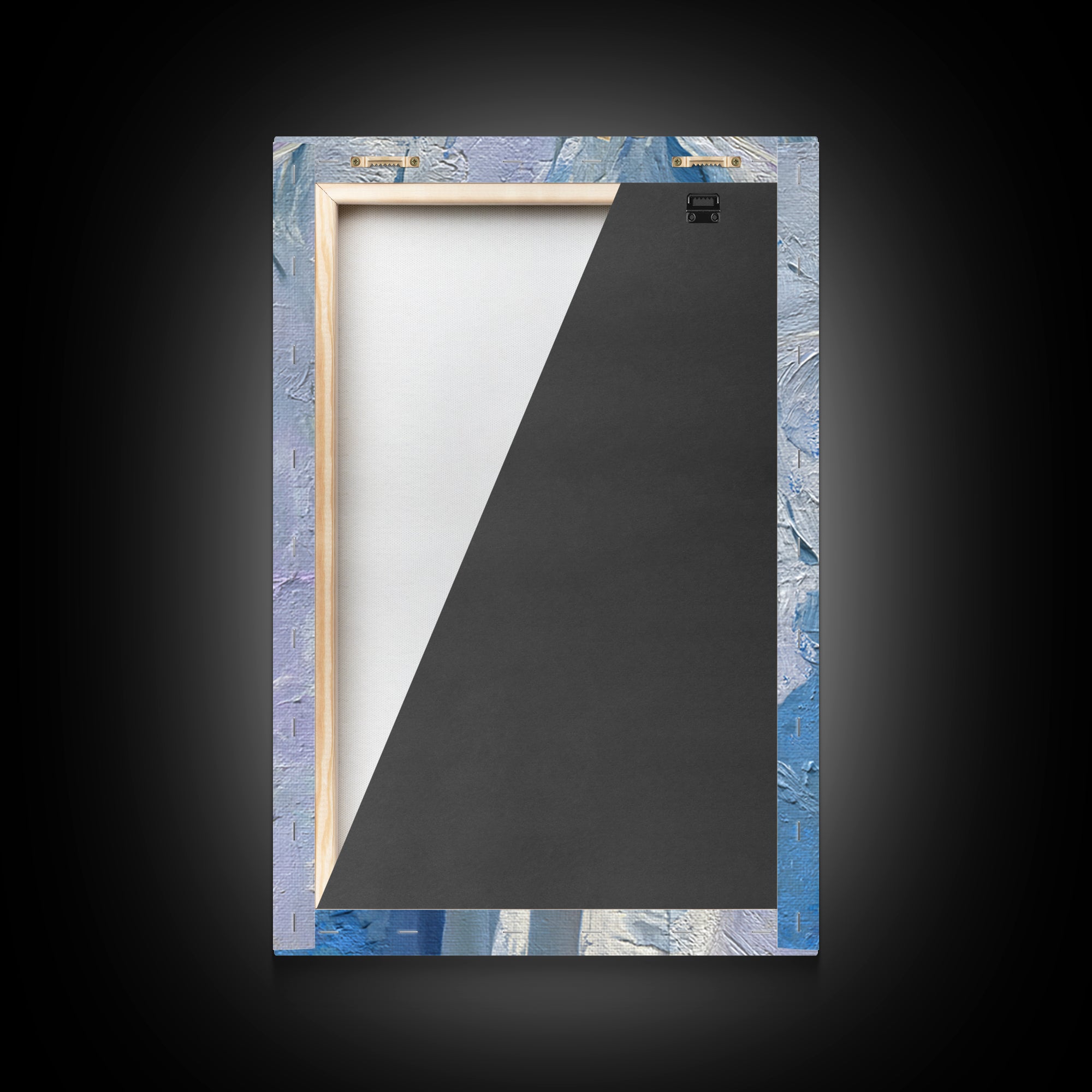 Linen Texture Abstract Framed Canvas Print, Laundry Room Art, Digital Art Print, Living Room Decor, Abstract Art, Clean, LRA-2x3-44